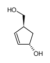(1S,4S)-4-(hydroxymethyl)cyclopent-2-en-1-ol Structure
