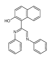 1-(1,2-bis-phenylimino-ethyl)-[2]naphthol结构式
