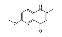 6-methoxy-2-methyl-1H-[1,5]naphthyridin-4-one结构式