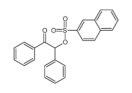 (2-oxo-1,2-diphenylethyl) naphthalene-2-sulfonate Structure