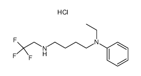 N-Ethyl-N-phenyl-N'-(2,2,2-trifluoroethyl)-1,4-butane-diamine Dihydrochloride结构式