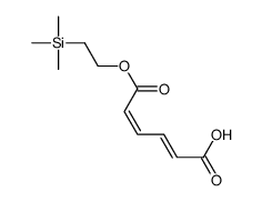 (2E,4Z)-6-oxo-6-(2-trimethylsilylethoxy)hexa-2,4-dienoic acid Structure