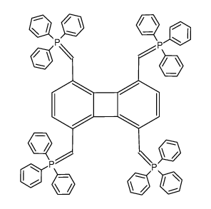 1,4,5,8-tetrakis((triphenyl-l5-phosphanylidene)methyl)biphenylene Structure