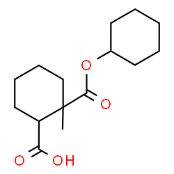 cyclohexyl hydrogen methylcyclohexane-1,2-dicarboxylate结构式