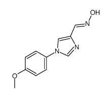 N-[[1-(4-methoxyphenyl)imidazol-4-yl]methylidene]hydroxylamine Structure