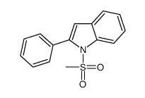 1-methylsulfonyl-2-phenylindole结构式