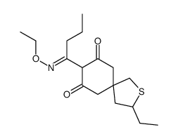 8-(N-ethoxy-C-propylcarbonimidoyl)-3-ethyl-2-thiaspiro[4.5]decane-7,9-dione结构式