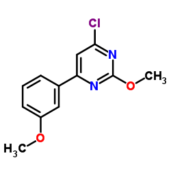 4-Chloro-2-methoxy-6-(3-methoxyphenyl)pyrimidine结构式