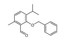 6-methyl-2-phenylmethoxy-3-propan-2-ylbenzaldehyde Structure