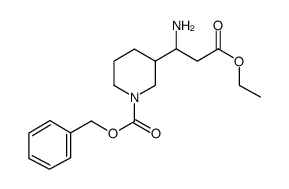 3-Amino-3-(3'-cbz)piperidine-propionic acid ethyl ester Structure