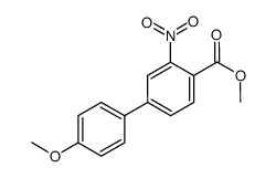 methyl 4'-(methyloxy)-3-nitro-4-biphenylcarboxylate Structure