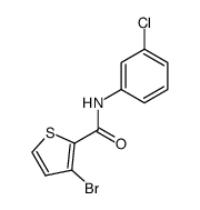 3-bromo-N-(3-chlorophenyl)thiophene-2-carboxamide结构式