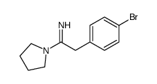 2-(4-bromophenyl)-1-pyrrolidin-1-ylethanimine Structure
