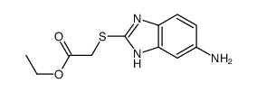 ethyl 2-[(6-amino-1H-benzimidazol-2-yl)sulfanyl]acetate Structure