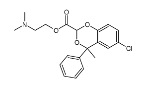 2-(dimethylamino)-ethyl 6-chloro-4-methyl-4-phenyl-[4H]-1,3-benzodioxin-2-carboxylate结构式