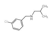N-[(3-chlorophenyl)methyl]-2-methylpropan-1-amine结构式