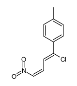 1-(1-chloro-4-nitrobuta-1,3-dienyl)-4-methylbenzene结构式