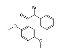 2-bromo-1-(2,5-dimethoxyphenyl)-2-phenylethanone结构式