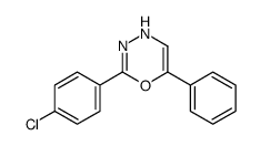 2-(4-chlorophenyl)-6-phenyl-4H-1,3,4-oxadiazine结构式