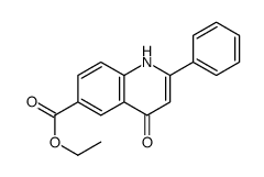 ethyl 4-oxo-2-phenyl-1H-quinoline-6-carboxylate Structure