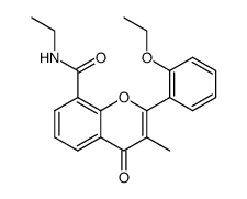 2'-ethoxy-3-methylflavone-8-carboxylic acid N-ethylamide Structure