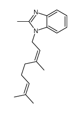 1-(3,7-dimethylocta-2,6-dienyl)-2-methylbenzimidazole Structure