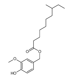 (4-hydroxy-3-methoxyphenyl)methyl 8-methyldecanoate Structure