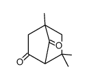 3,7-Dioxo-1,5,5-trimethyl-norbornan结构式