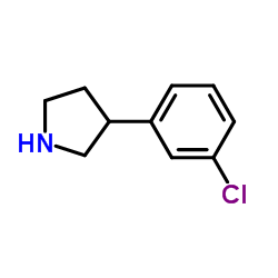 3-(3-氯苯基)吡咯烷结构式