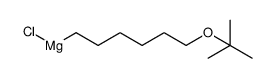 Magnesium, chloro[6-(1,1-dimethylethoxy)hexyl] Structure