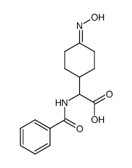 2-Benzamido-2-(4-oximinocyclohexyl)acetic Acid结构式