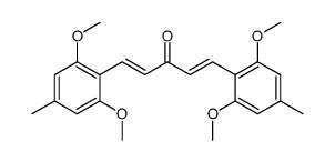 1,5-bis(2,6-dimethoxy-4-methylphenyl)penta-1,4-dien-3-one结构式