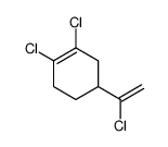 1,2-dichloro-4-(1-chloroethenyl)cyclohexene Structure