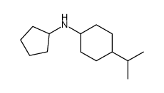 N-cyclopentyl-4-propan-2-ylcyclohexan-1-amine结构式