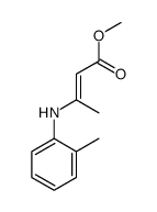 methyl 3-(2-methylanilino)but-2-enoate结构式