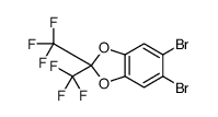 5,6-dibromo-2,2-bis(trifluoromethyl)-1,3-benzodioxole Structure