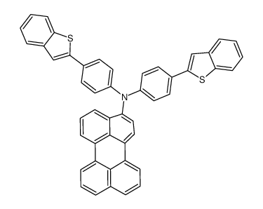 N,N-bis[4-(1-benzothiophen-2-yl)phenyl]perylen-3-amine Structure