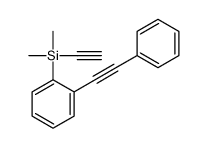 ethynyl-dimethyl-[2-(2-phenylethynyl)phenyl]silane结构式