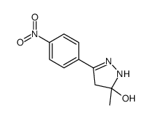 5-methyl-3-(4-nitrophenyl)-1,4-dihydropyrazol-5-ol Structure