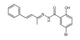 Benzalaceton-5-bromsalicyloylhydrazon Structure