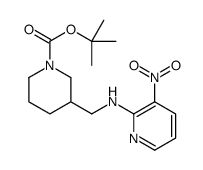 3-[(3-Nitro-pyridin-2-ylamino)-methyl]-piperidine-1-carboxylicacidtert-butylester Structure