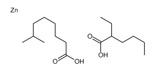 (2-ethylhexanoato-O)(isononanoato-O)zinc Structure