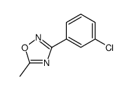 1,2,4-Oxadiazole, 3-(3-chlorophenyl)-5-Methyl-结构式