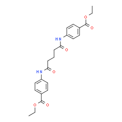 diethyl 4,4'-[(1,5-dioxo-1,5-pentanediyl)di(imino)]dibenzoate结构式