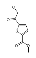 2-Thiophenecarboxylic acid, 5-(chloroacetyl)-, methyl ester (9CI)结构式