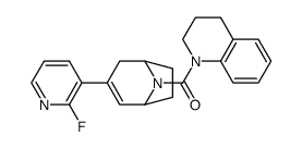 (3,4-dihydro-2H-quinolin-1-yl)-[3-(2-fluoropyridin-3-yl)-8-azabicyclo[3.2.1]oct-2-en-8-yl]methanone结构式