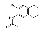 N-(3-bromo-5,6,7,8-tetrahydro-[2]naphthyl)-acetamide结构式