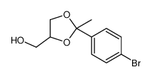 [2-(4-Bromophenyl)-2-methyl-1,3-dioxolan-4-yl]methanol Structure