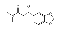 3-benzo[1,3]dioxol-5-yl-3-oxo-propionic acid dimethylamide结构式