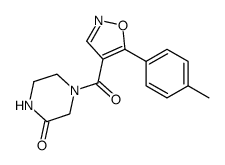 4-{[5-(4-Methylphenyl)isoxazol-4-yl]carbonyl}piperazin-2-one Structure